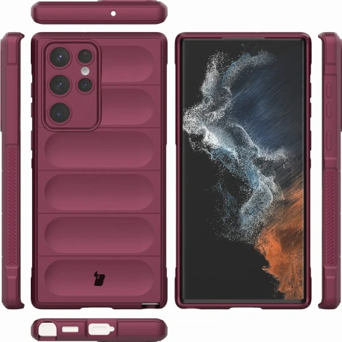 Pancerne etui Bizon Case Tur do Samsung Galaxy S22 Ultra ciemnofioletowe