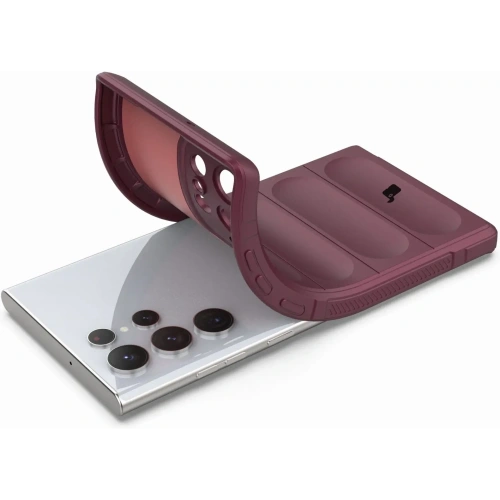 Pancerne etui Bizon Case Tur do Samsung Galaxy S22 Ultra ciemnofioletowe