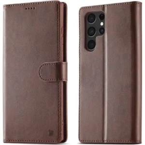 Hurtownia GSM - Etui Bizon Case Wallet do Galaxy S22 Ultra, brązowe - BIZ7833 - {ean13} - Hurt