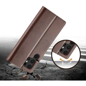 Hurtownia GSM - Etui Bizon Case Wallet do Galaxy S22 Ultra, brązowe - BIZ7833 - {ean13} - Hurt