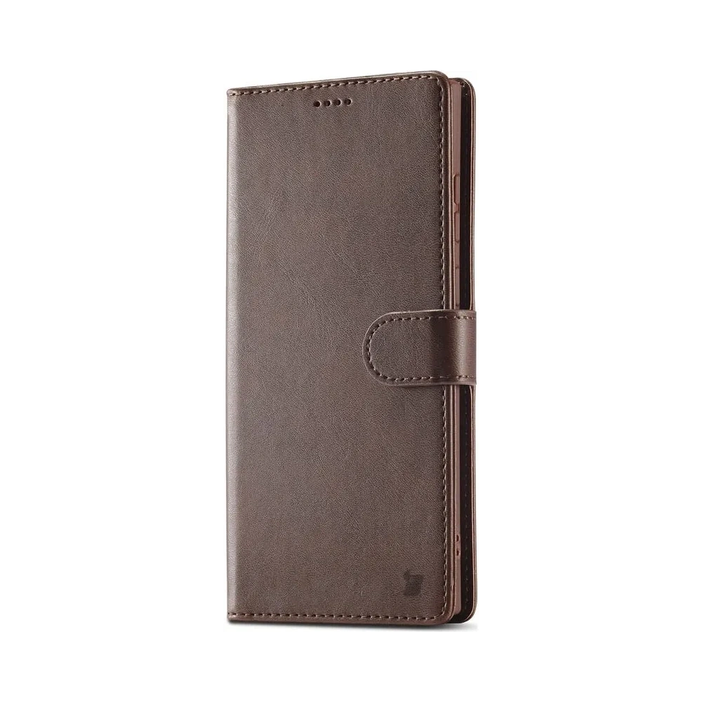 Hurtownia GSM - Etui Bizon Case Wallet do Samsung Galaxy S22 Ultra brązowe - BIZ7833 - {ean13} - Hurt