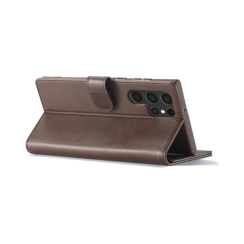 Hurtownia GSM - Etui Bizon Case Wallet do Galaxy S22 Ultra, brązowe - BIZ7833 - {ean13} - Hurt