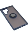 Hurtownia GSM - Etui z uchwytem na palec Bizon Case Hybrid Ring do Galaxy S22 Ultra, przydymione z granatową ramką - BIZ7834 - {ean13} - Hurt