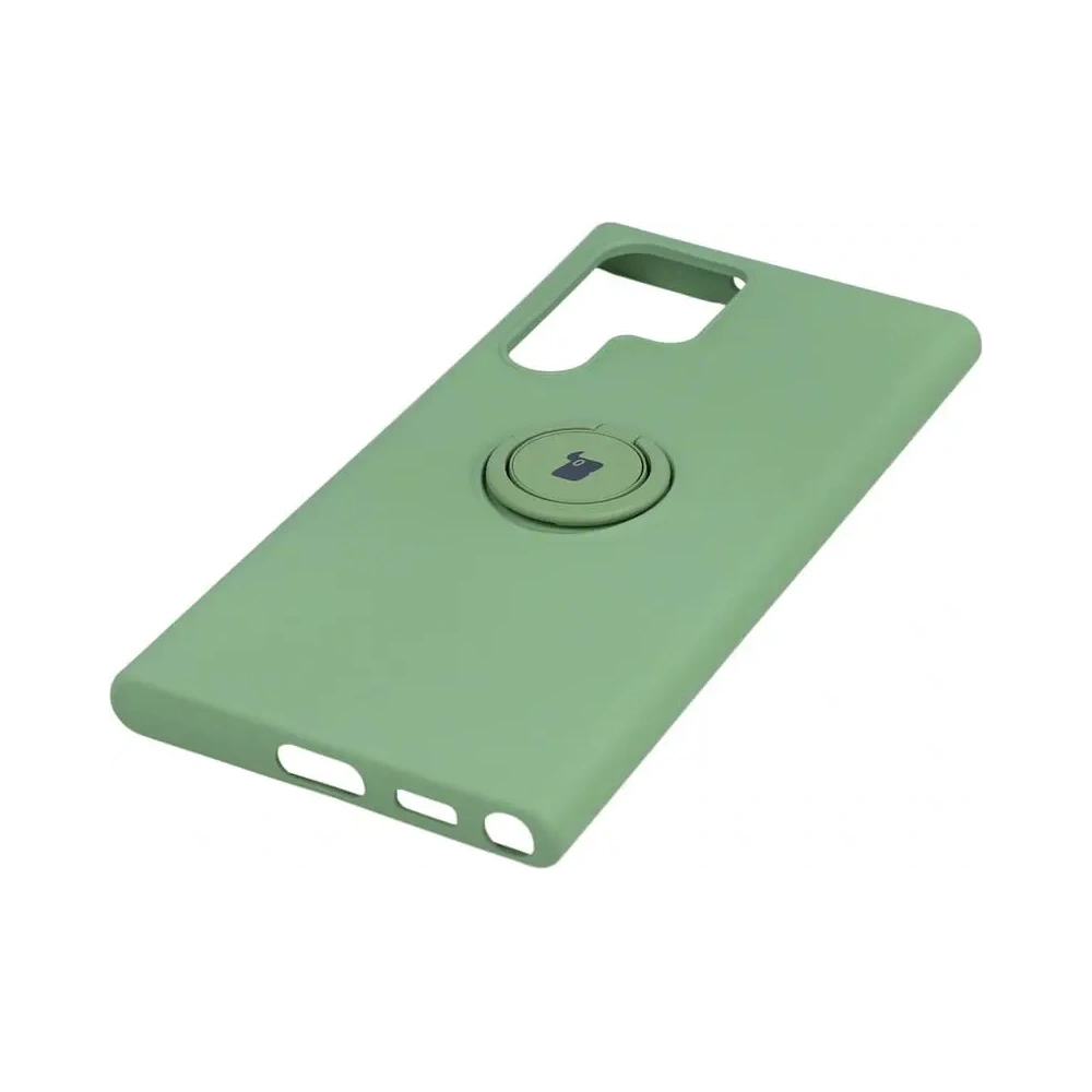 Wholesale Bizon Case Silicone Ring Samsung Galaxy S22 Ultra light green - BIZ7835 - {ean13} - Hurt