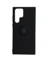 Etui Bizon Case Silicone Ring do Galaxy S22 Ultra, czarne