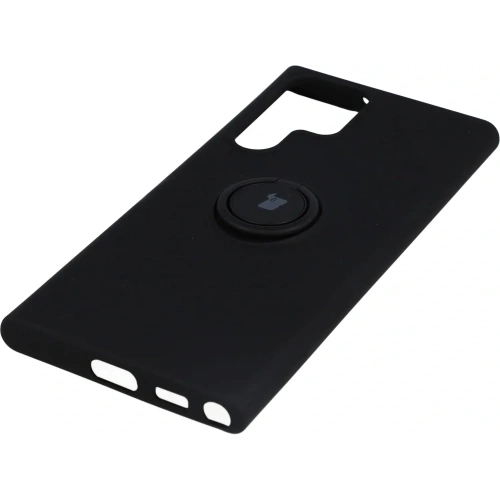 Etui Bizon Case Silicone Ring do Samsung Galaxy S22 Ultra czarne