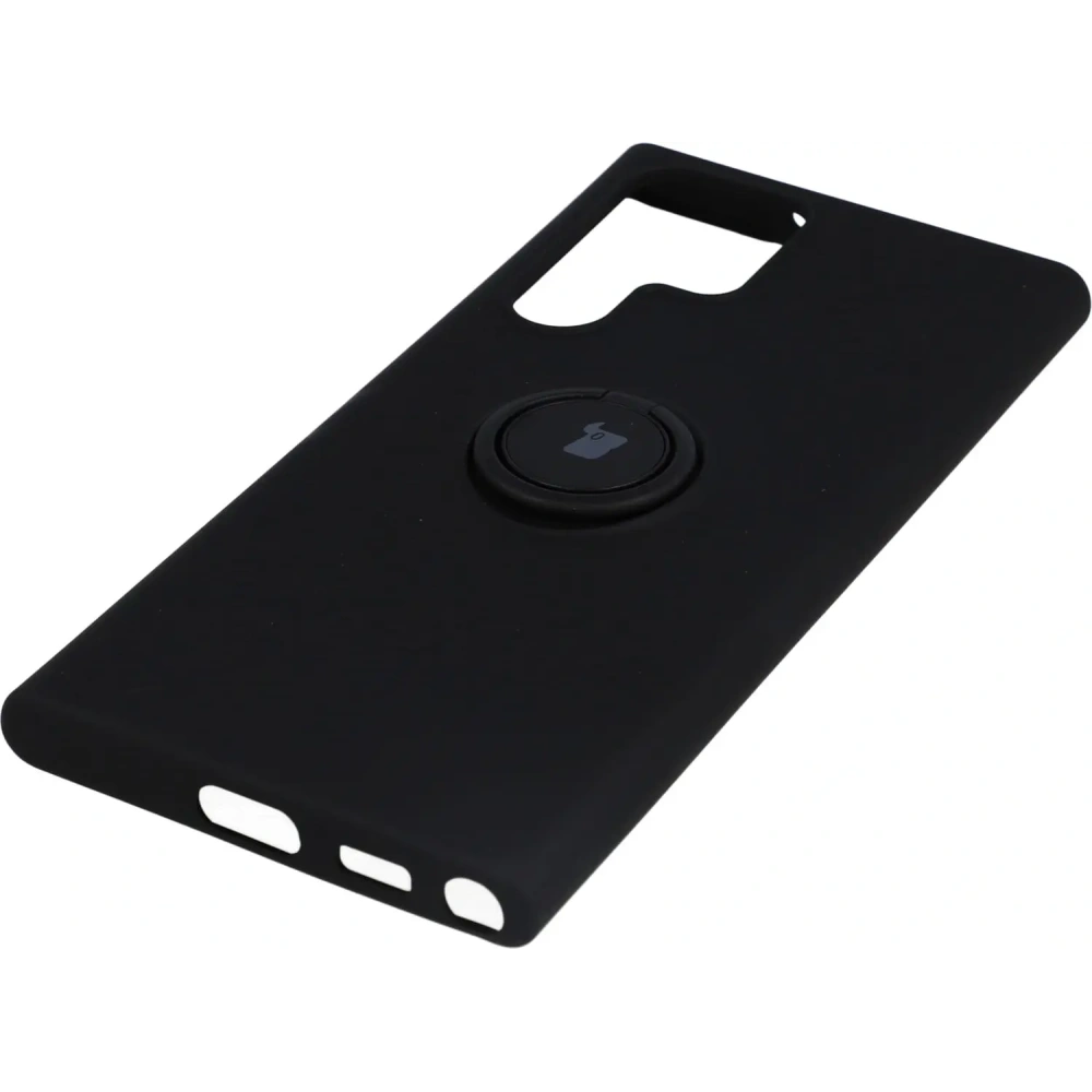 Hurtownia GSM - Etui Bizon Case Silicone Ring do Galaxy S22 Ultra, czarne - BIZ7836 - {ean13} - Hurt