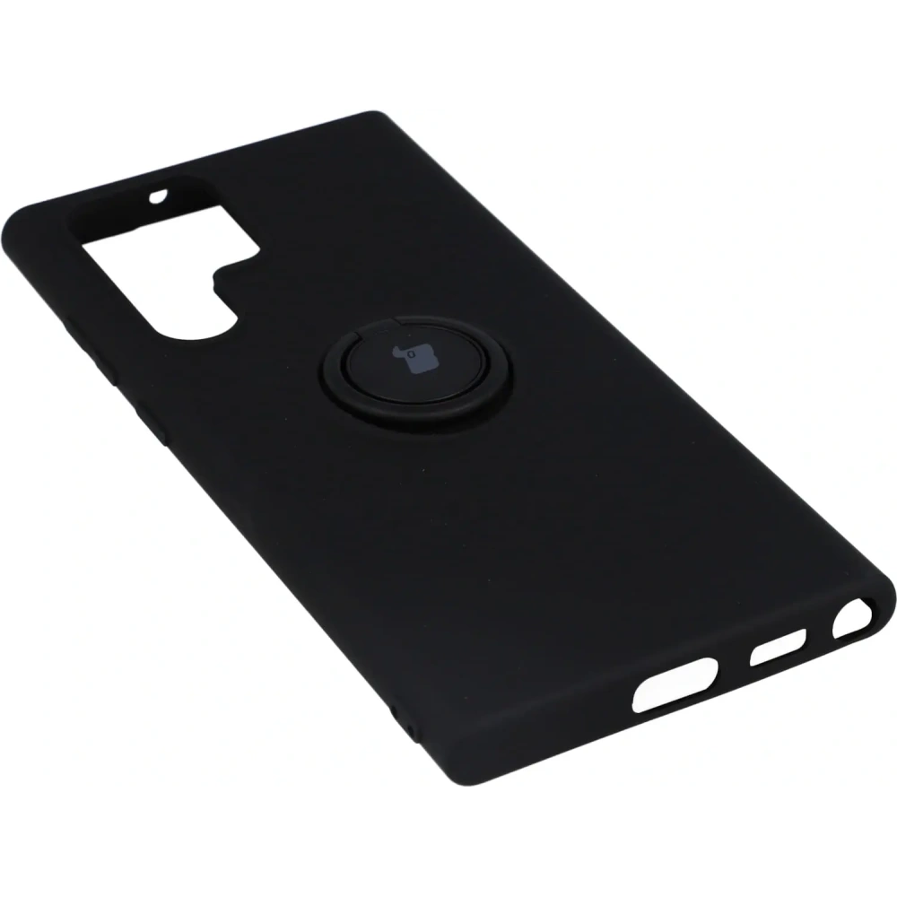 Hurtownia GSM - Etui Bizon Case Silicone Ring do Galaxy S22 Ultra, czarne - BIZ7836 - {ean13} - Hurt