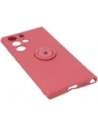Hurtownia GSM - Etui Bizon Case Silicone Ring do Galaxy S22 Ultra, ciemny róż - BIZ7837 - {ean13} - Hurt