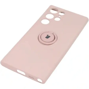 Hurtownia GSM - Etui Bizon Case Silicone Ring do Galaxy S22 Ultra, jasnoróżowe - BIZ7838 - {ean13} - Hurt