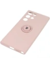 Hurtownia GSM - Etui Bizon Case Silicone Ring do Galaxy S22 Ultra, jasnoróżowe - BIZ7838 - {ean13} - Hurt