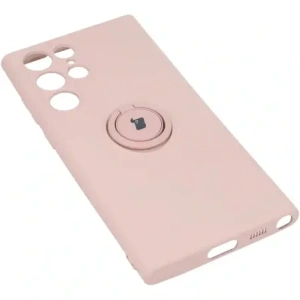 Hurtownia GSM - Etui Bizon Case Silicone Ring do Galaxy S22 Ultra, jasnoróżowe - BIZ7838 - {ean13} - Hurt
