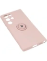 Hurtownia GSM - Etui Bizon Case Silicone Ring do Galaxy S22 Ultra, jasnoróżowe - BIZ7838 - {ean13} - Hurt