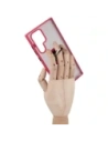 Hurtownia GSM - Bizon Case Hybrid Ring Samsung Galaxy S22 Ultra fumuriu cu un cadru roșu - BIZ7839 - {ean13} - Hurt