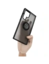 Hurtownia GSM - Bizon Case Hybrid Ring Samsung Galaxy S22 Ultra fumuriu cu un cadru negru - BIZ1669 - {ean13} - Hurt