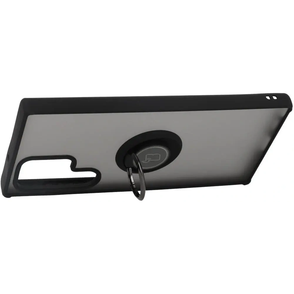 Hurtownia GSM - Bizon Case Hybrid Ring Samsung Galaxy S22 Ultra fumuriu cu un cadru negru - BIZ1669 - {ean13} - Hurt