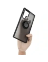 Hurtownia GSM - Bizon Case Hybrid Ring Samsung Galaxy S22 Ultra fumuriu cu un cadru negru - BIZ1669 - {ean13} - Hurt