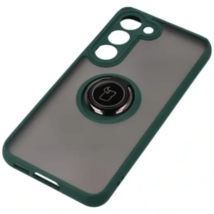 Hurtownia GSM - Bizon Case Hybrid Ring Samsung Galaxy S23 fumuriu cu un cadru verde închis - BIZ1670 - {ean13} - Hurt
