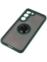 Wholesale Bizon Case Hybrid Ring Samsung Galaxy S23 smoky with a dark green frame - BIZ1670 - {ean13} - Hurt