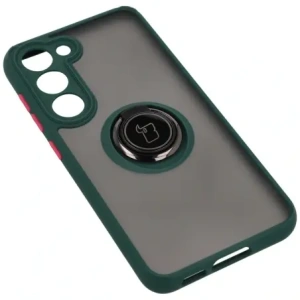 Hurtownia GSM - Bizon Case Hybrid Ring Samsung Galaxy S23 fumuriu cu un cadru verde închis - BIZ1670 - {ean13} - Hurt