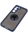 Hurtownia GSM - Bizon Case Hybrid Ring Samsung Galaxy S23 fumuriu cu un cadru albastru închis - BIZ1671 - {ean13} - Hurt