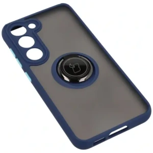 Hurtownia GSM - Bizon Case Hybrid Ring Samsung Galaxy S23 fumuriu cu un cadru albastru închis - BIZ1671 - {ean13} - Hurt
