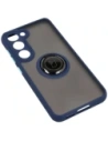 Wholesale Bizon Case Hybrid Ring Samsung Galaxy S23 smoky with a navy blue frame - BIZ1671 - {ean13} - Hurt