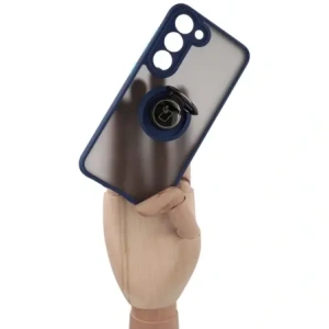 Hurtownia GSM - Bizon Case Hybrid Ring Samsung Galaxy S23 fumuriu cu un cadru albastru închis - BIZ1671 - {ean13} - Hurt