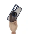 Wholesale Bizon Case Hybrid Ring Samsung Galaxy S23 smoky with a navy blue frame - BIZ1671 - {ean13} - Hurt