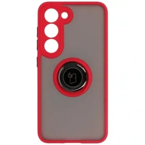Hurtownia GSM - Bizon Case Hybrid Ring Samsung Galaxy S23 fumuriu cu un cadru roșu - BIZ7841 - {ean13} - Hurt
