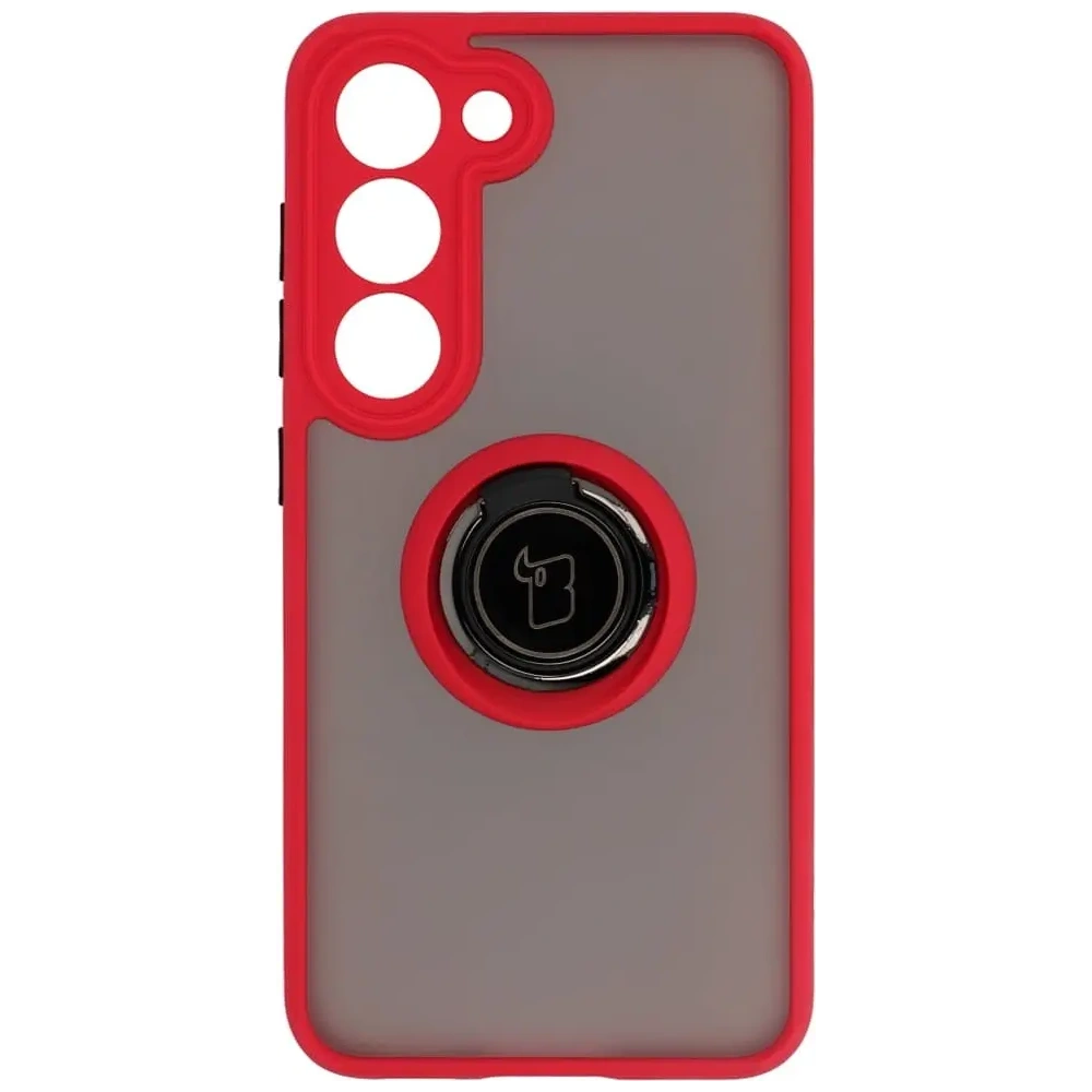 Hurtownia GSM - Bizon Case Hybrid Ring Samsung Galaxy S23 füstös piros kerettel - BIZ7841 - {ean13} - Hurt