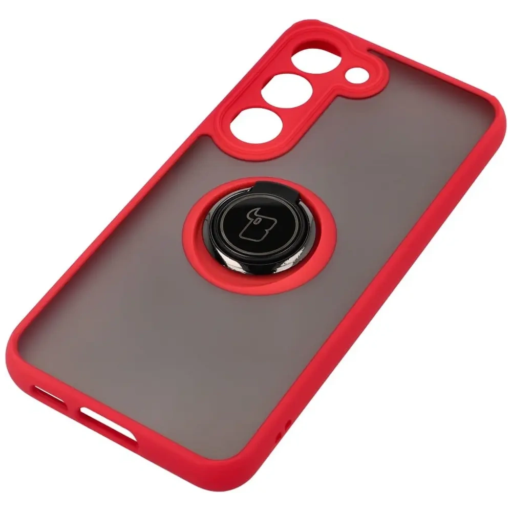 Hurtownia GSM - Bizon Case Hybrid Ring Samsung Galaxy S23 füstös piros kerettel - BIZ7841 - {ean13} - Hurt