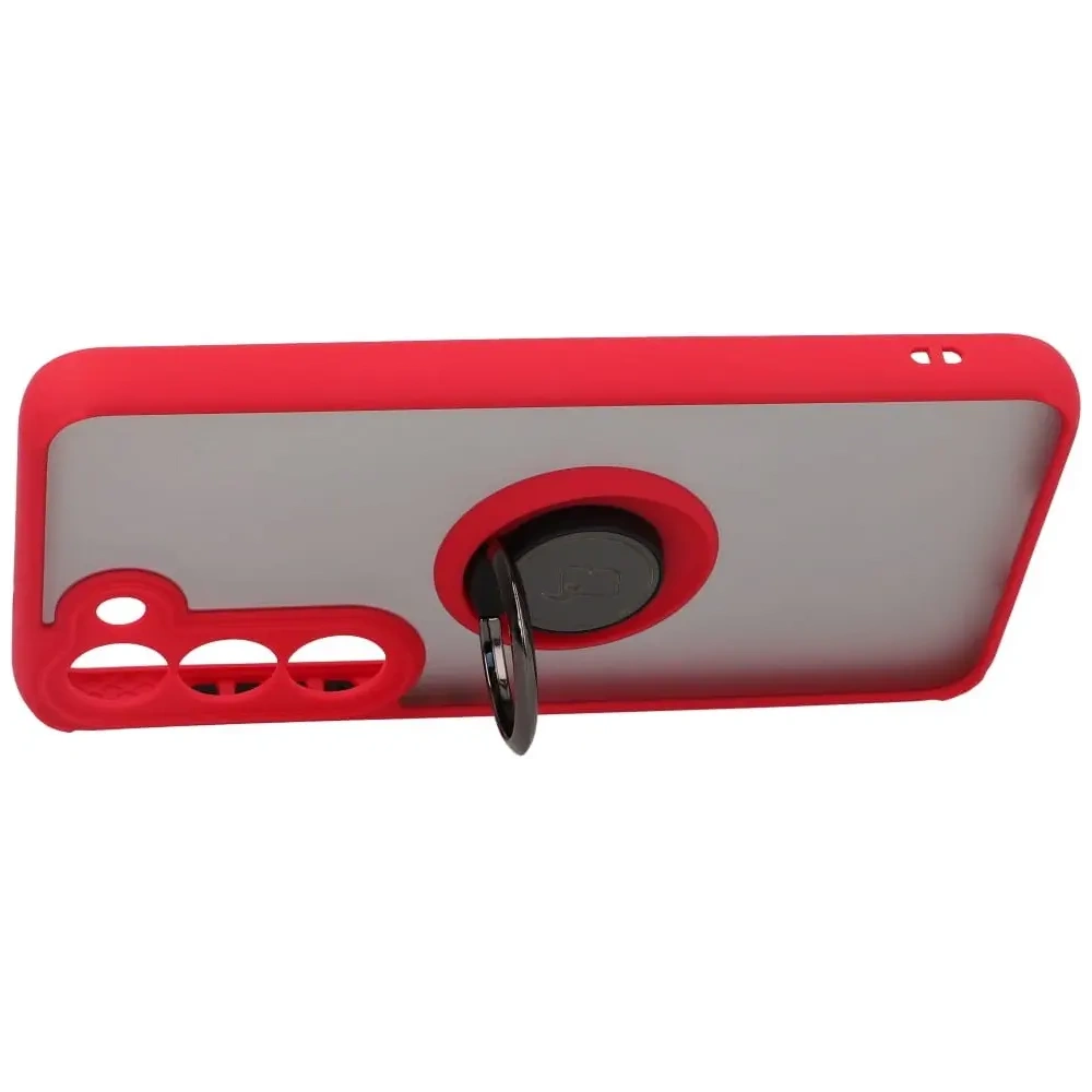 Hurtownia GSM - Bizon Case Hybrid Ring Samsung Galaxy S23 füstös piros kerettel - BIZ7841 - {ean13} - Hurt