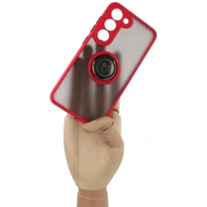 Hurtownia GSM - Bizon Case Hybrid Ring Samsung Galaxy S23 füstös piros kerettel - BIZ7841 - {ean13} - Hurt