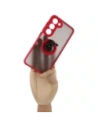 Hurtownia GSM - Bizon Case Hybrid Ring Samsung Galaxy S23 füstös piros kerettel - BIZ7841 - {ean13} - Hurt
