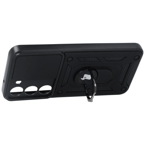 Etui + 2x szkło na ekran Bizon Case Camshield Pack do Samsung Galaxy S23 czarne