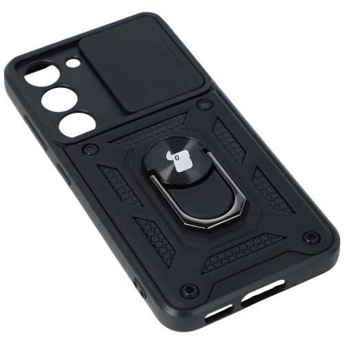 Etui + 2x szkło na ekran Bizon Case Camshield Pack do Samsung Galaxy S23 czarne