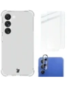 Bizon Case Clear Pack case + 2x screen glass + lens glass Samsung Galaxy S23 clear
