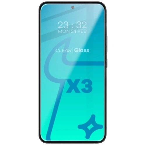 3x Szkło na ekran + szkło na aparat BIZON Clear 2 do Samsung Galaxy S23