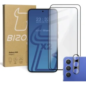 Hurtownia GSM - BIZON Edge 2 2x sticlă de ecran + sticlă de cameră Samsung Galaxy S23 - BIZ1676 - {ean13} - Hurt