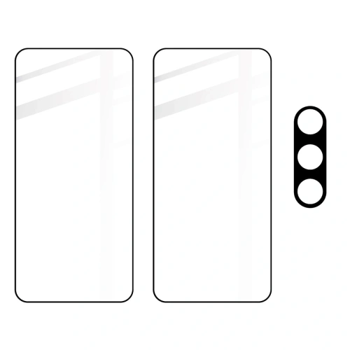 2x Szkło na ekran + szkło na aparat BIZON Edge 2 do Samsung Galaxy S23