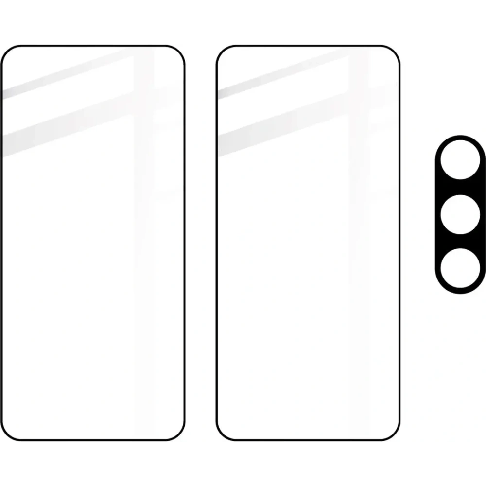 Wholesale BIZON Edge 2 2x screen glass + camera glass Samsung Galaxy S23 - BIZ1676 - {ean13} - Hurt