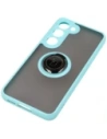 Hurtownia GSM - Bizon Case Hybrid Ring Samsung Galaxy S23 fumuriu cu un cadru albastru deschis - BIZ7843 - {ean13} - Hurt