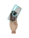 Hurtownia GSM - Bizon Case Hybrid Ring Samsung Galaxy S23 fumuriu cu un cadru albastru deschis - BIZ7843 - {ean13} - Hurt