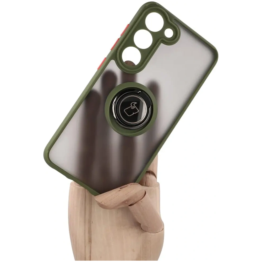 Hurtownia GSM - Bizon Case Hybrid Ring Samsung Galaxy S23 füstös zöld kerettel - BIZ7844 - {ean13} - Hurt