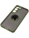 Hurtownia GSM - Bizon Case Hybrid Ring Samsung Galaxy S23 fumuriu cu un cadru verde - BIZ7844 - {ean13} - Hurt