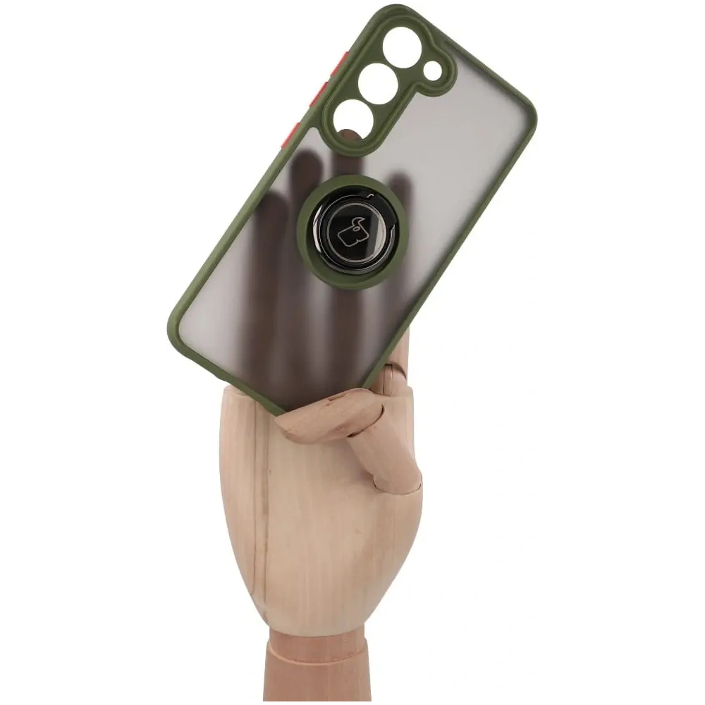 Hurtownia GSM - Bizon Case Hybrid Ring Samsung Galaxy S23 füstös zöld kerettel - BIZ7844 - {ean13} - Hurt