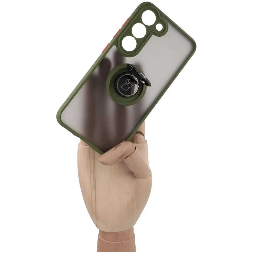 Hurtownia GSM - Bizon Case Hybrid Ring Samsung Galaxy S23 füstös zöld kerettel - BIZ7844 - {ean13} - Hurt