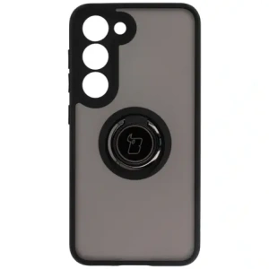 Hurtownia GSM - Bizon Case Hybrid Ring Samsung Galaxy S23 fumuriu cu un cadru negru - BIZ1679 - {ean13} - Hurt
