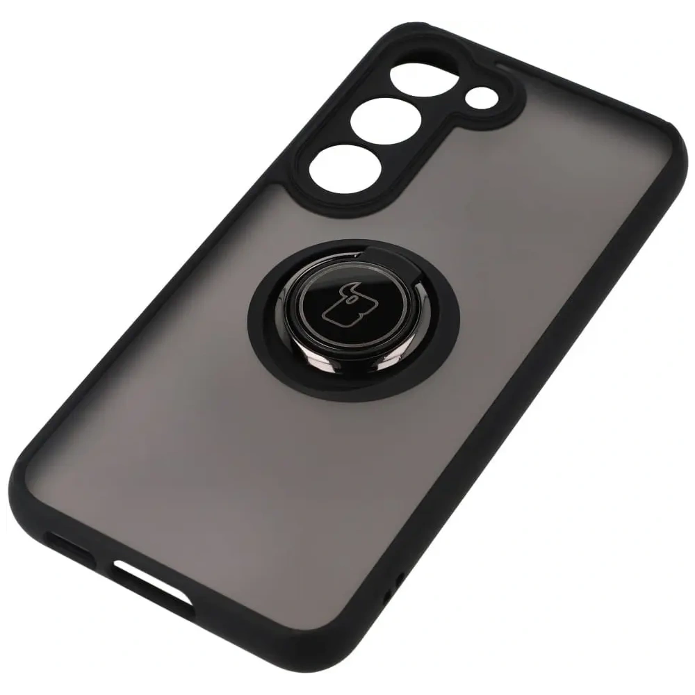 Hurtownia GSM - Bizon Case Hybrid Ring Samsung Galaxy S23 fumuriu cu un cadru negru - BIZ1679 - {ean13} - Hurt
